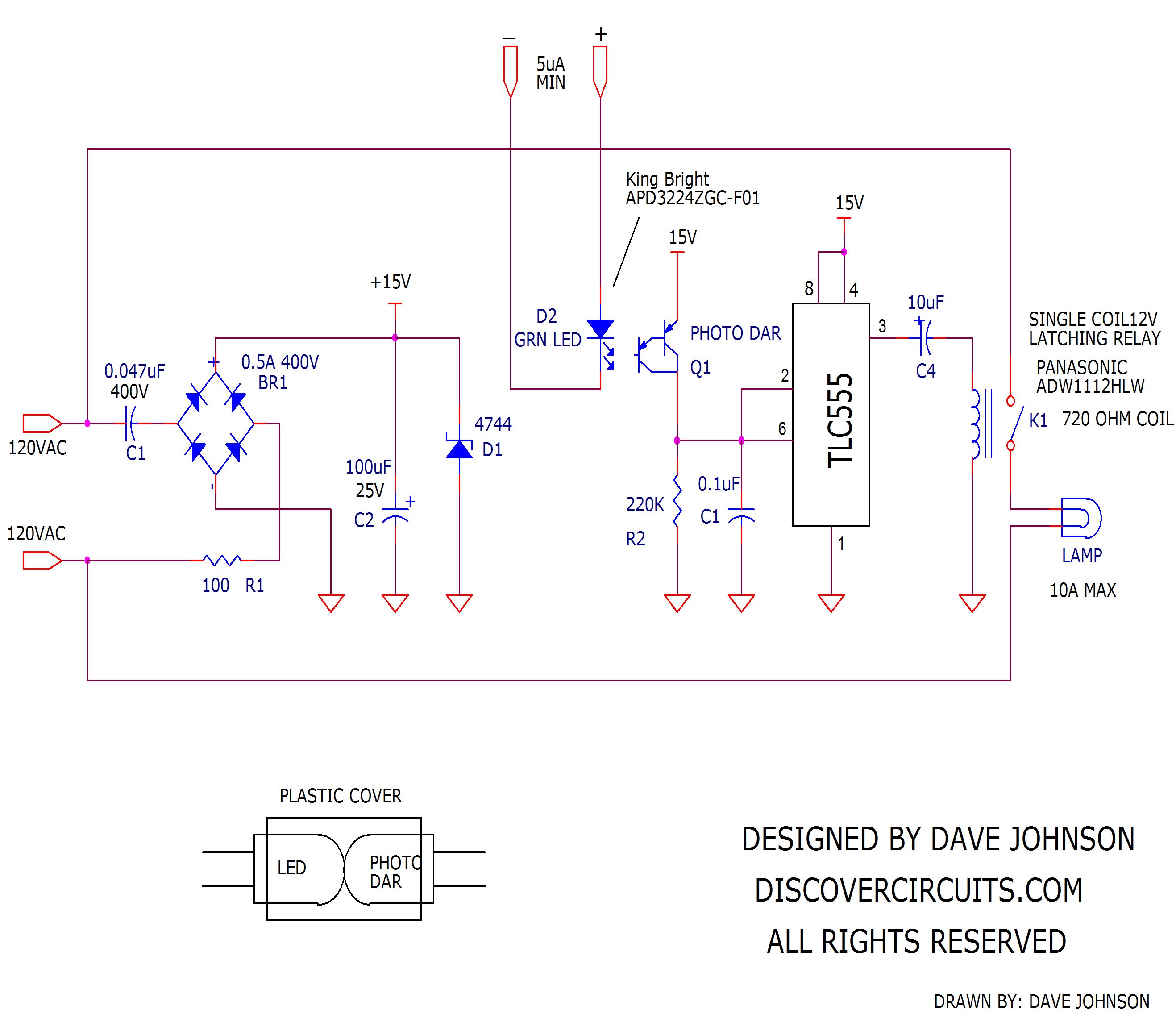 Ultra Low-Control Current Isolated Relay, David A. Johnson, P.E., 9/29/2017